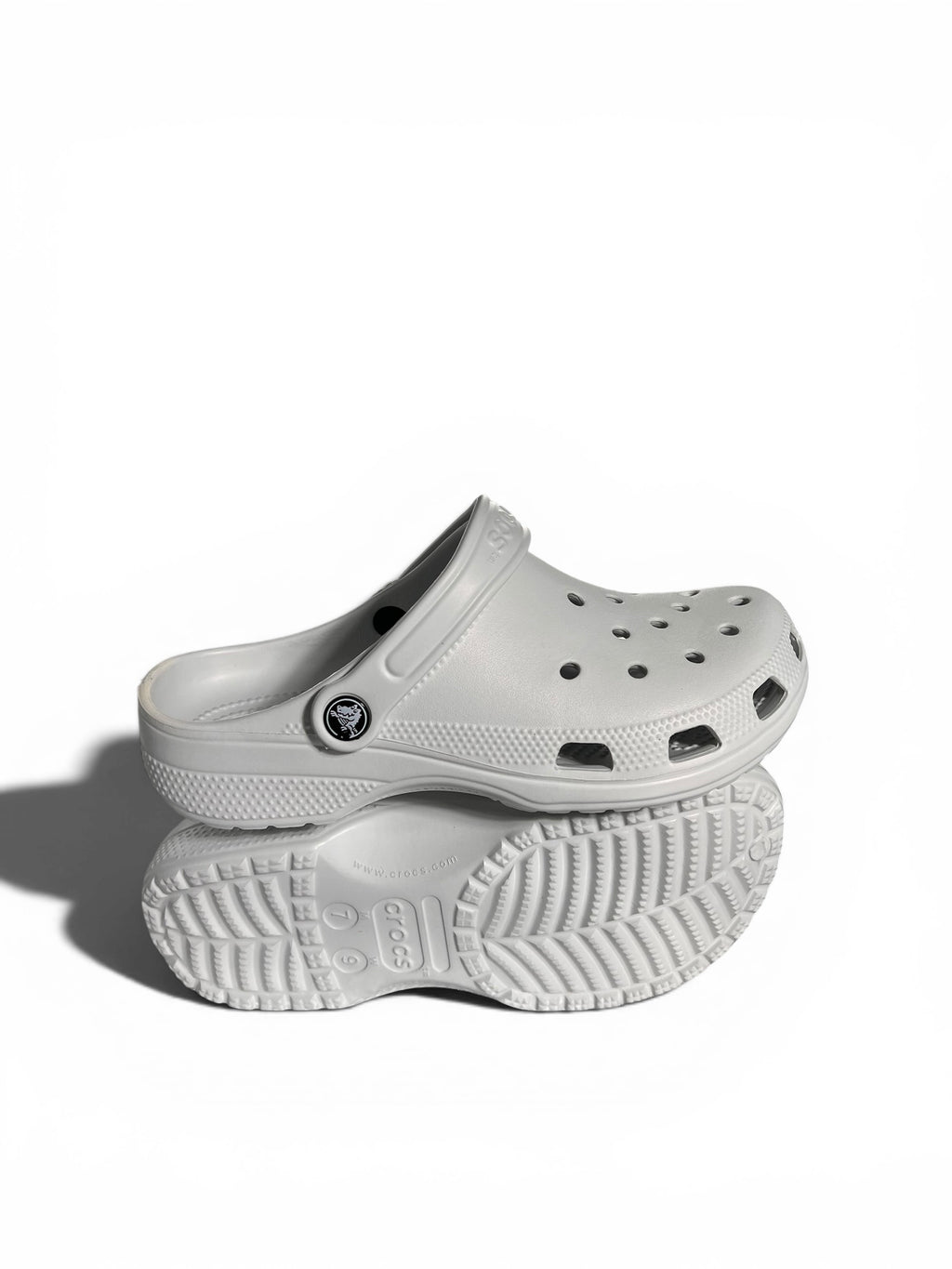 Grey clogs