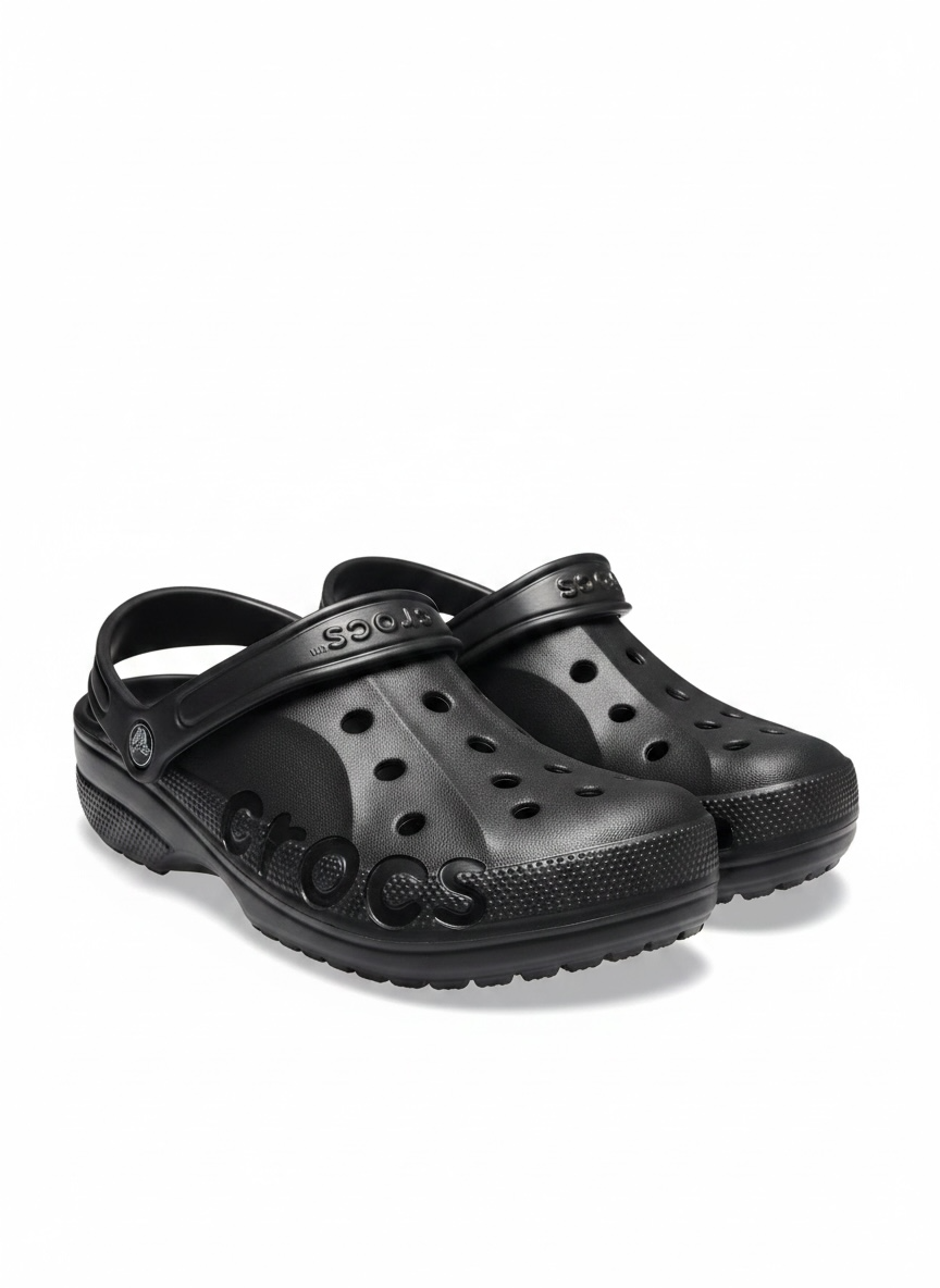 black cut clogs